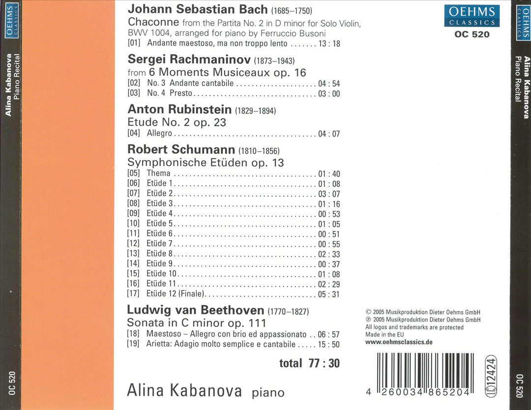 Piano Recital cover art