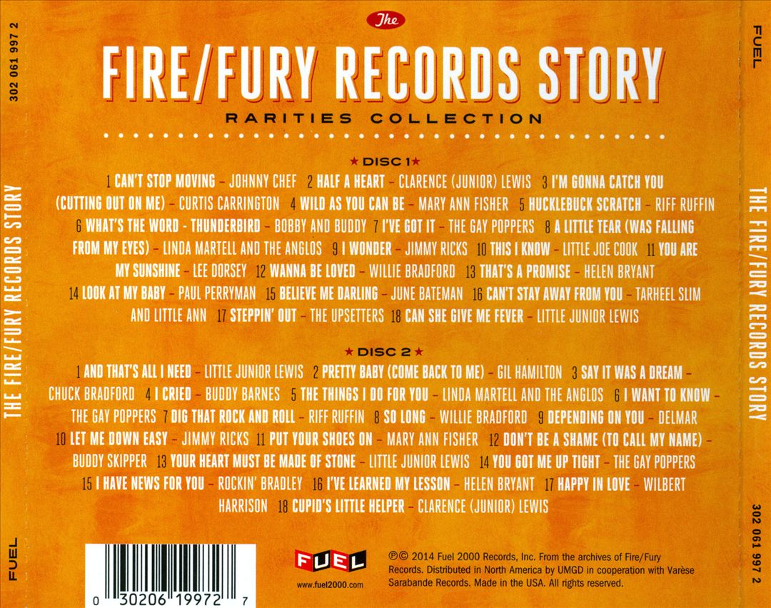 Fire/Fury Records Story: Rarities Collection cover art