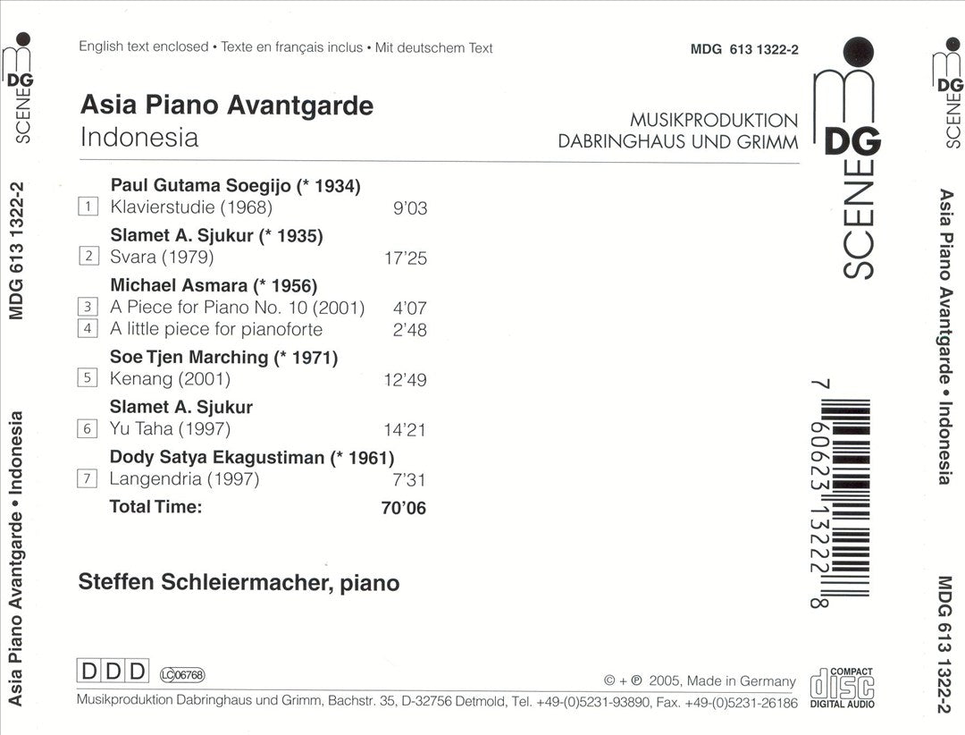 Asia Piano Avantgarde: Indonesia cover art