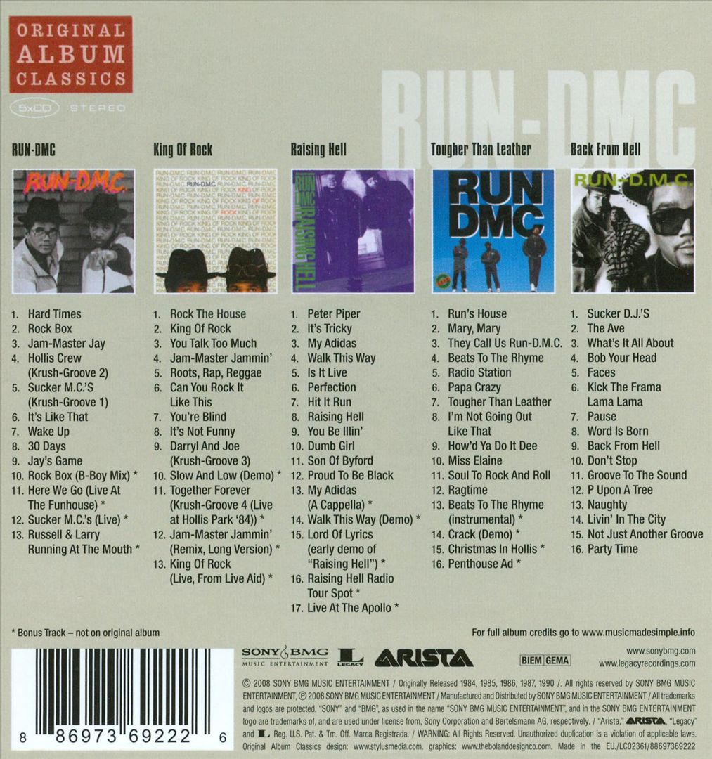Run-D.M.C. Slipcase cover art