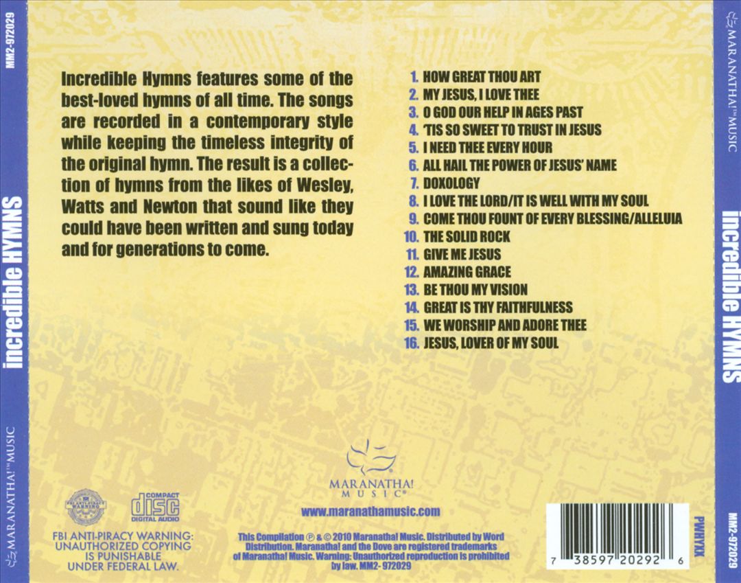 Incredible Hymns cover art