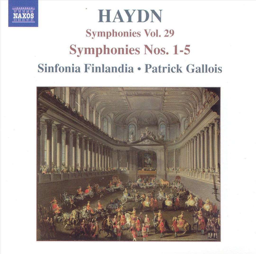 Haydn: Symphonies, Vol. 29 - Symphonies Nos. 1-5 cover art