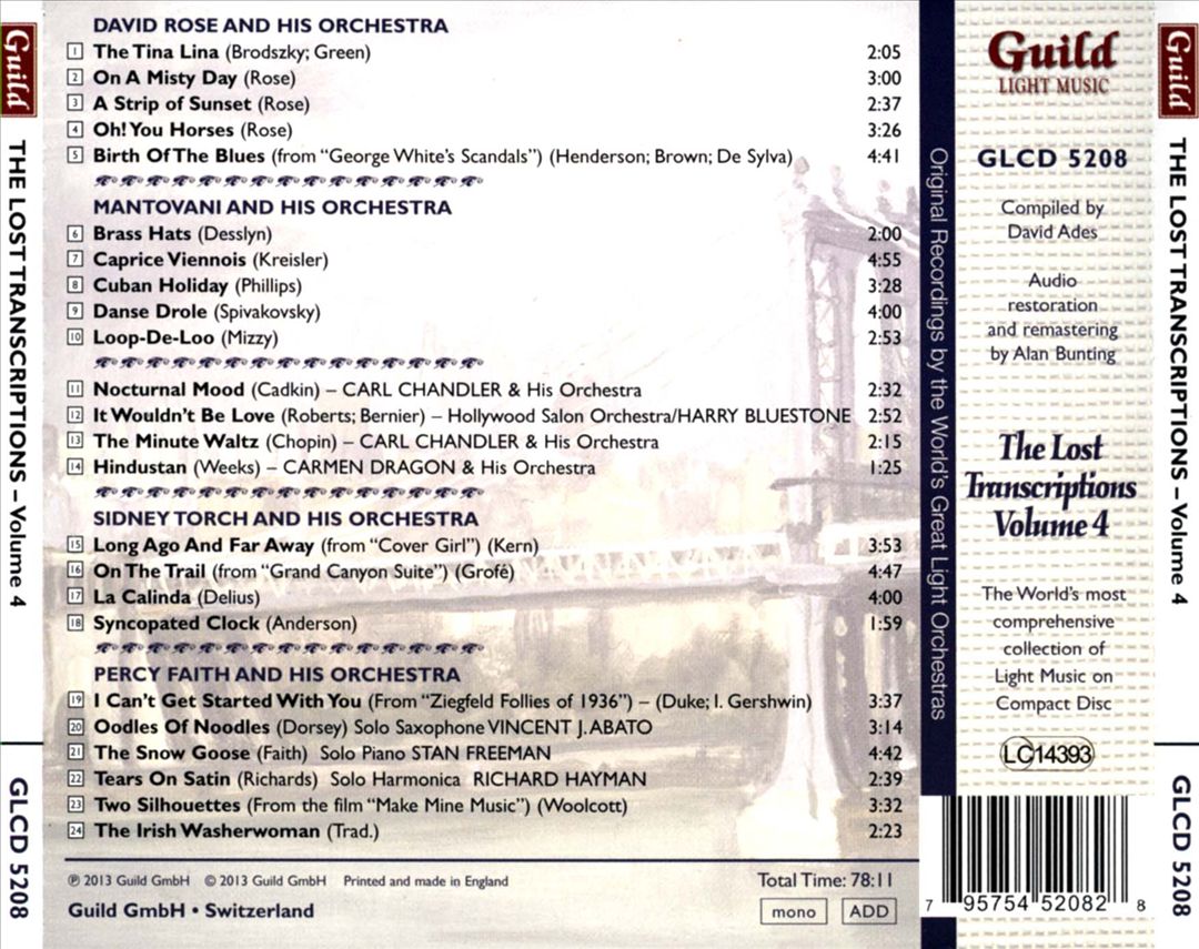 Golden Age of Light Music: The Lost Transcriptions, Vol. 4 cover art
