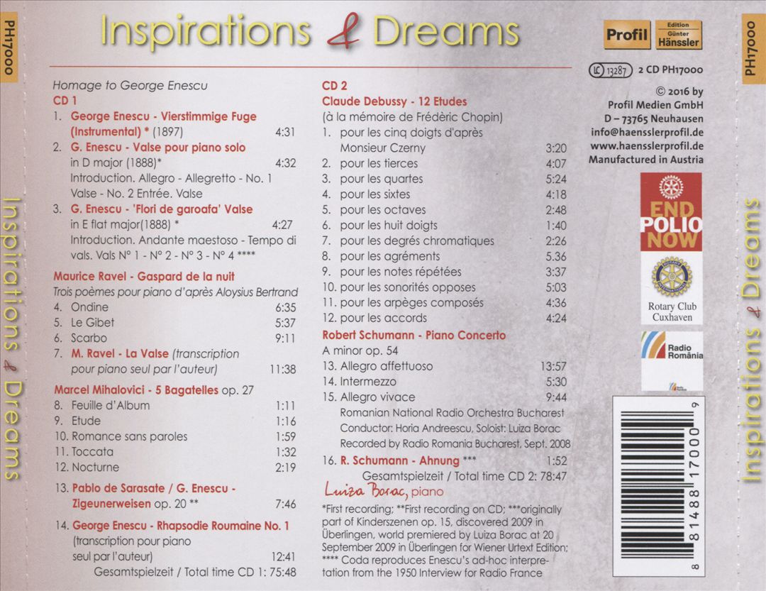 Inspirations & Dreams cover art