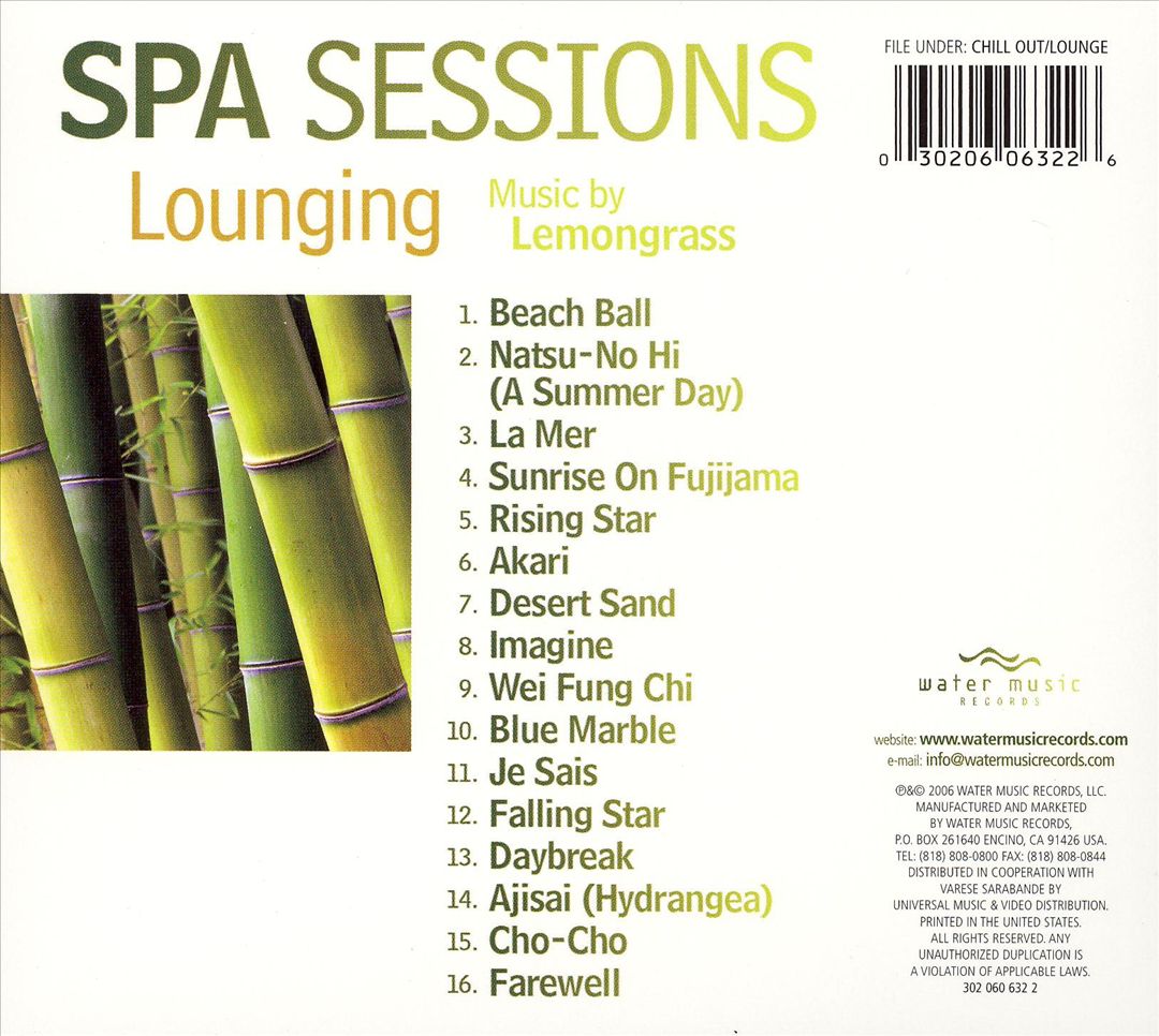 Spa Sessions: Lounging cover art