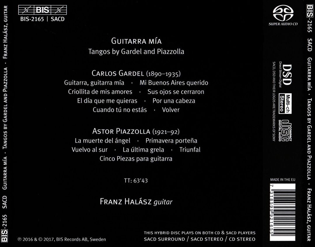 Guitarra Mía: Tangos by Gardel and Piazzolla cover art
