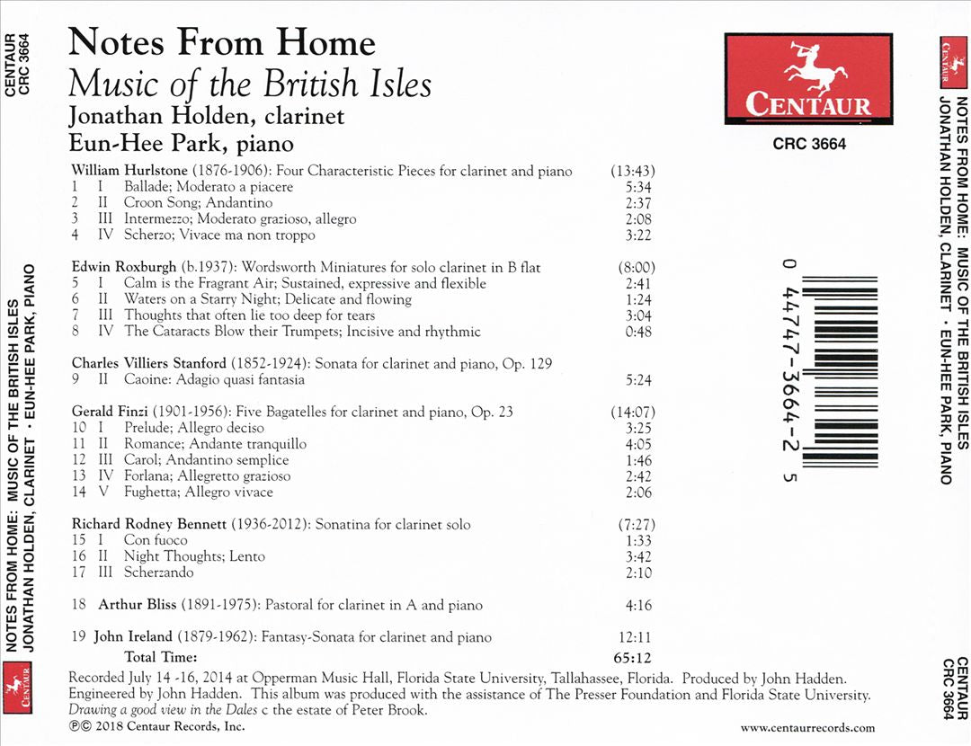 Notes from Home: Music of the British Isles cover art