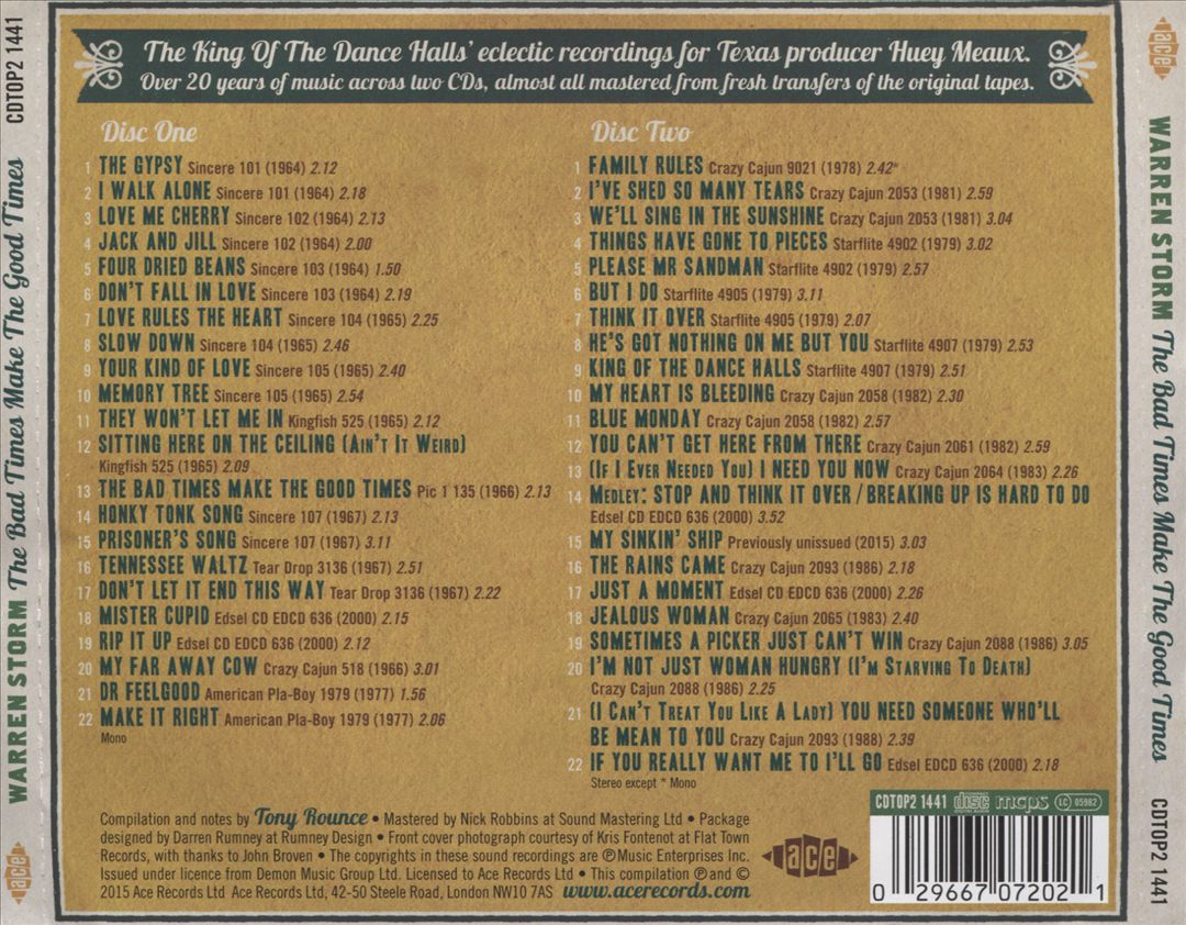 Bad Times Make the Good Times: Classic Texas Recordings 1964-1986 cover art