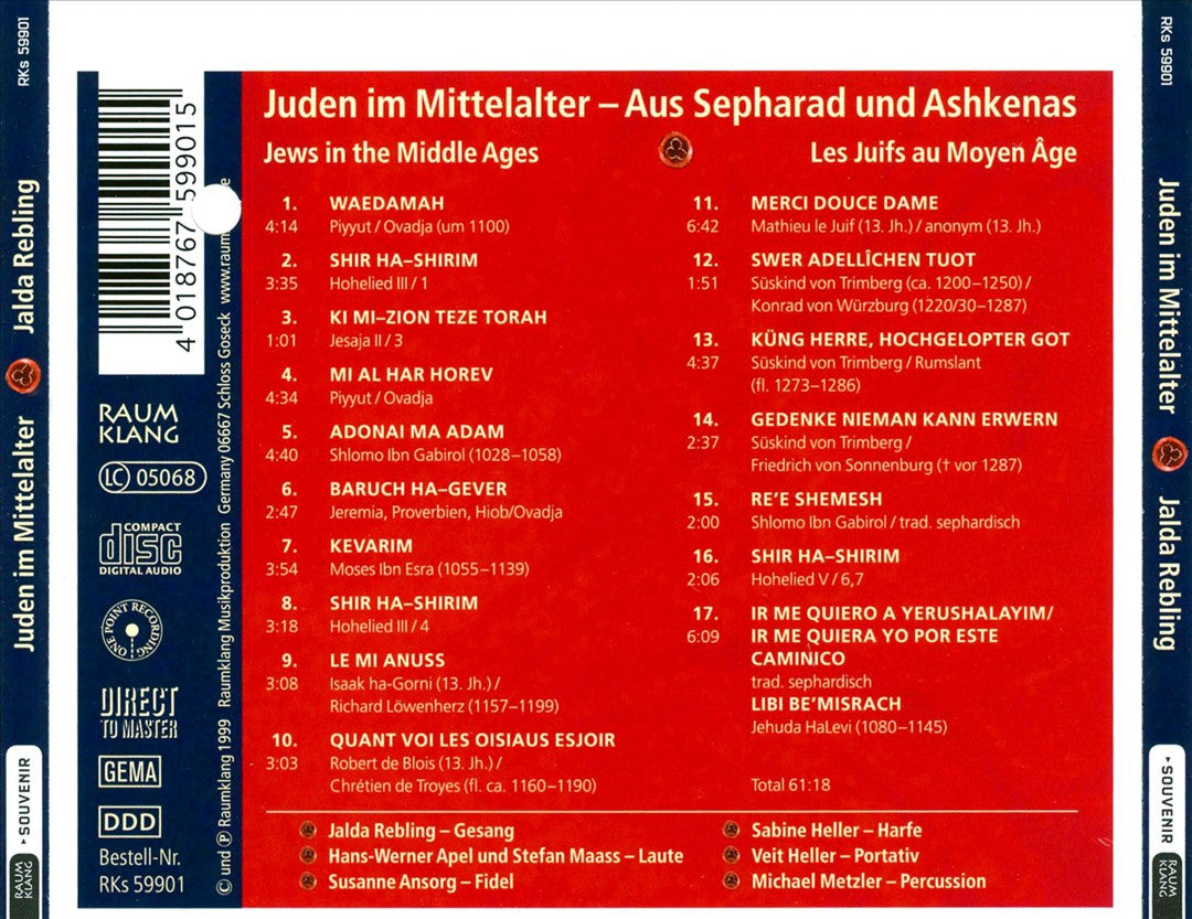 Jews in the Middle Ages: Aus Sepharad und Ashkenas cover art