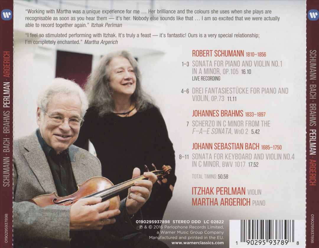 Schumann, Bach, Brahms cover art