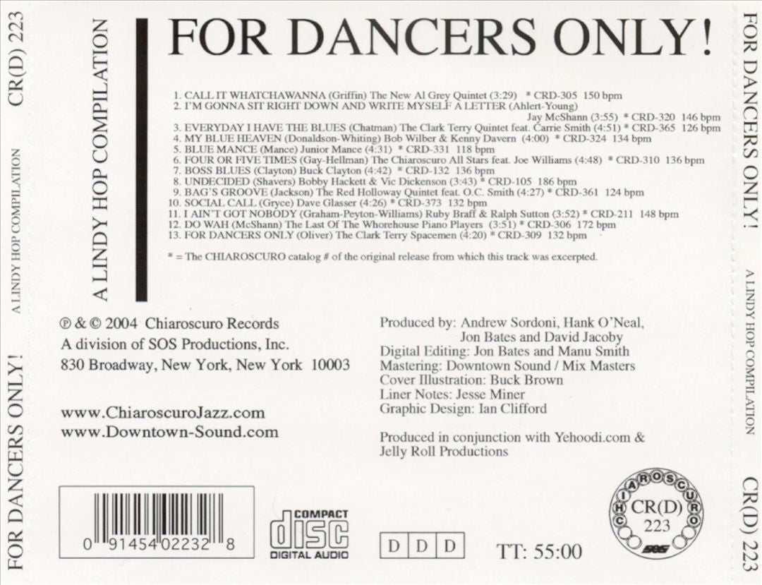 For Dancers Only: A Lindy Hop Compilation cover art