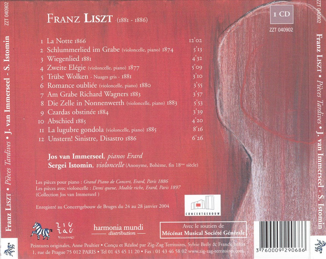 Liszt: Pièces Tardives cover art
