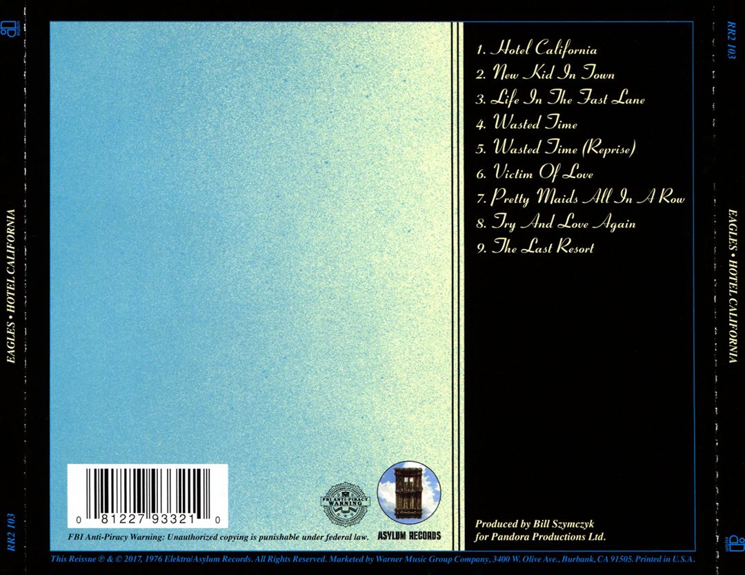 Hotel California [40th Anniversary Edition] cover art