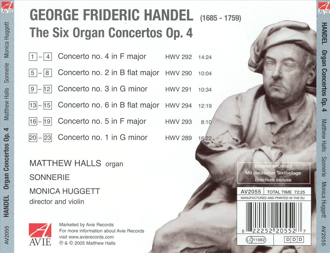 Handel: Organ Concertos, Op. 4 cover art
