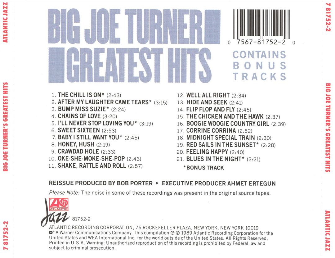 Big Joe Turner's Greatest Hits cover art