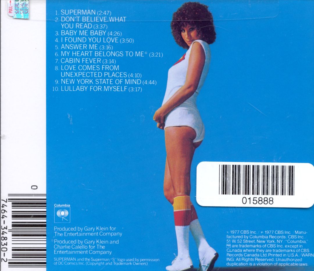 Streisand Superman cover art