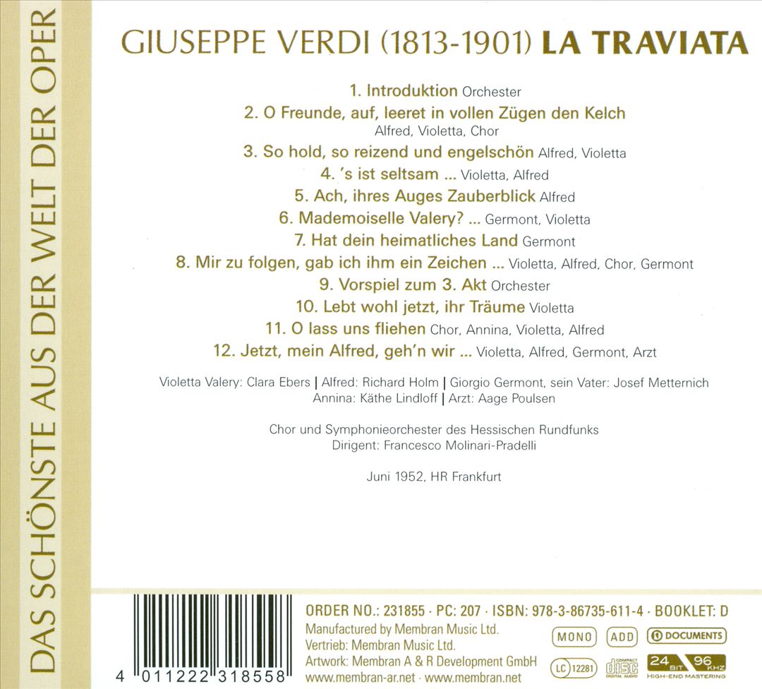 Verdi: La Traviata cover art