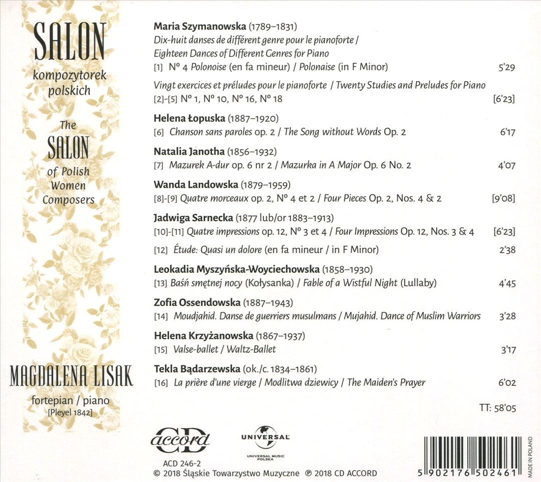 Salon of Polish Women Composers cover art