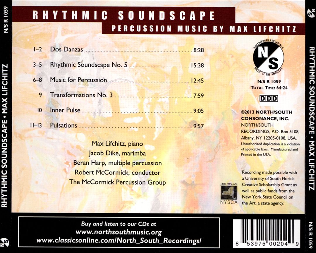 Max Lifchitz: Rhythmic Soundscape cover art