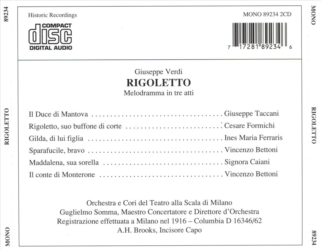 Verdi: Rigoletto cover art