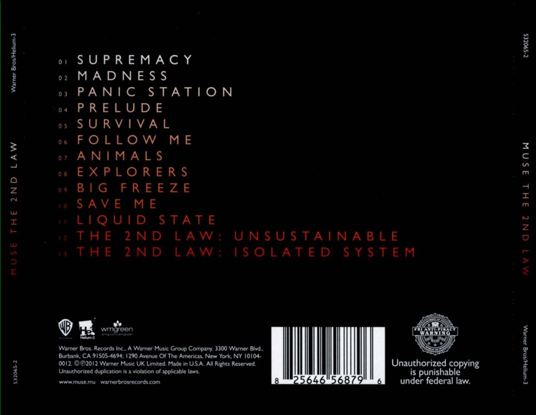 2nd Law cover art