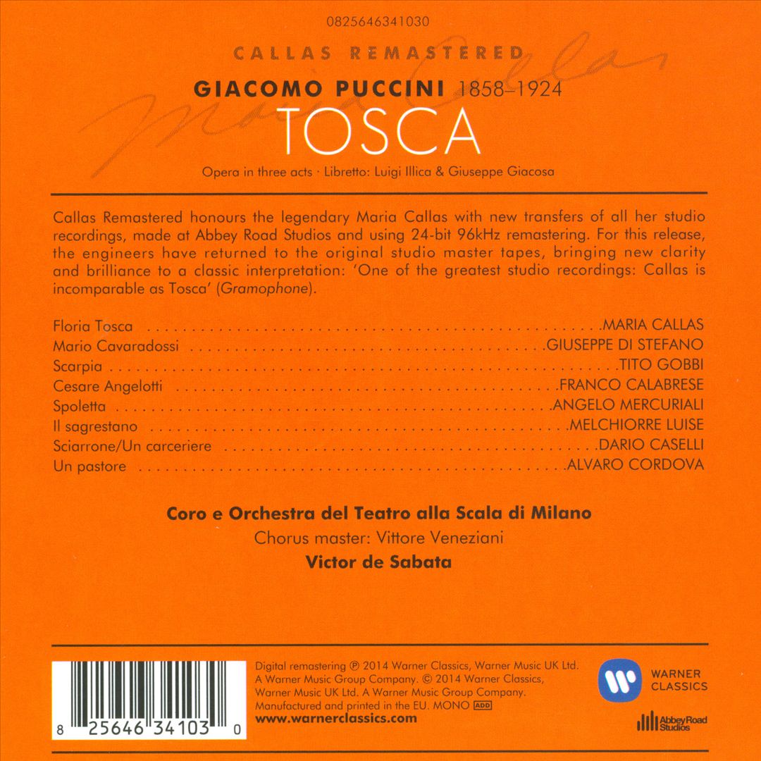Giacomo Puccini: Tosca cover art