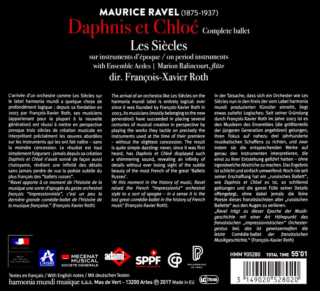 Ravel: Daphnis & Chloé, Complete Ballet cover art