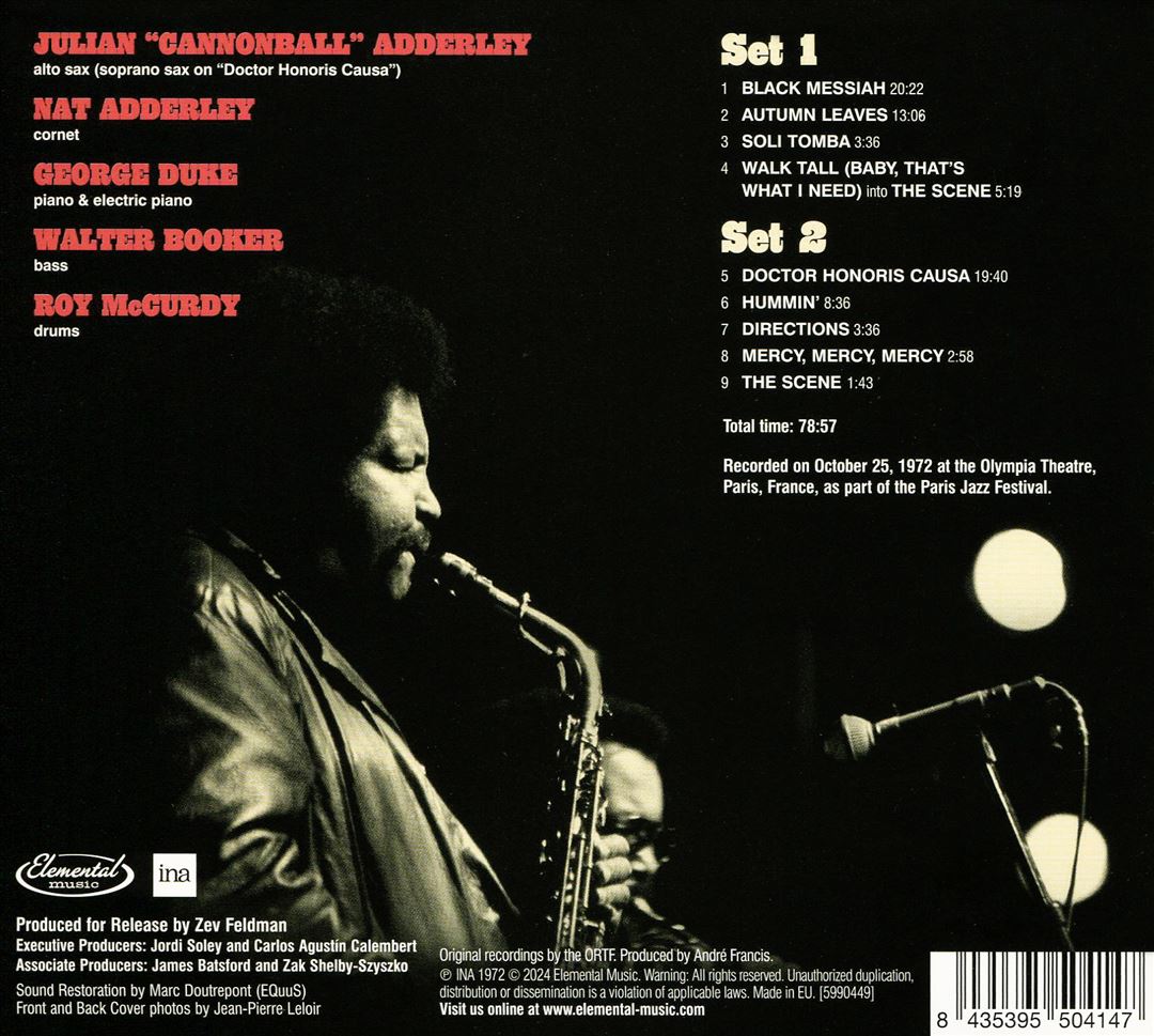 Poppin’ in Paris: Live at L’Olympia 1972 cover art