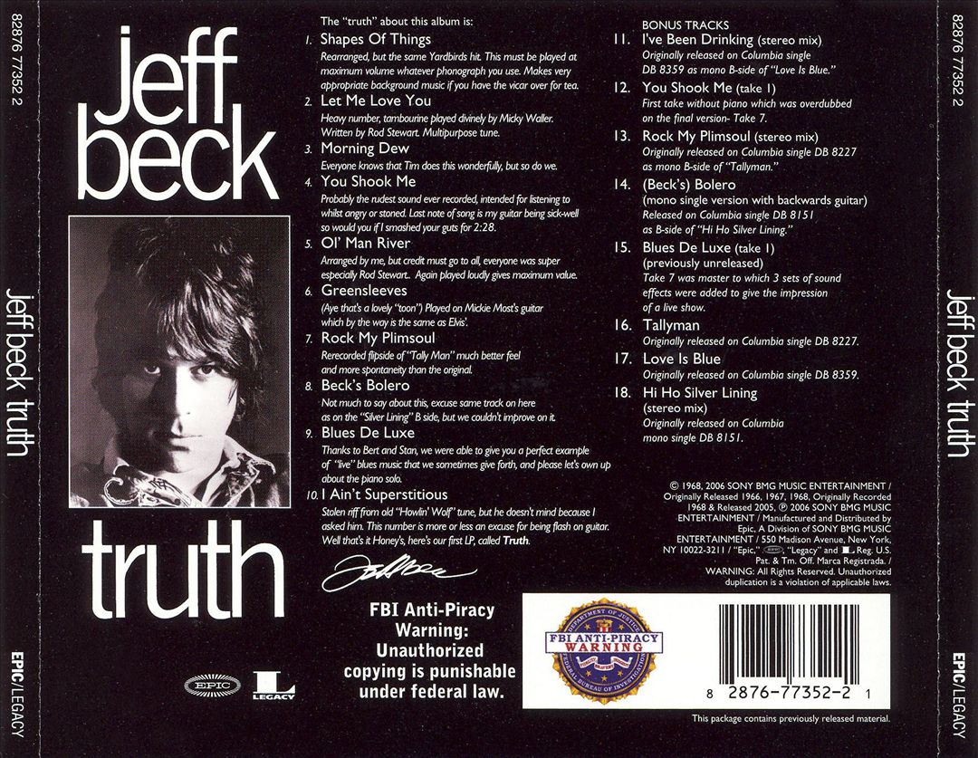 Truth [Bonus Tracks] cover art