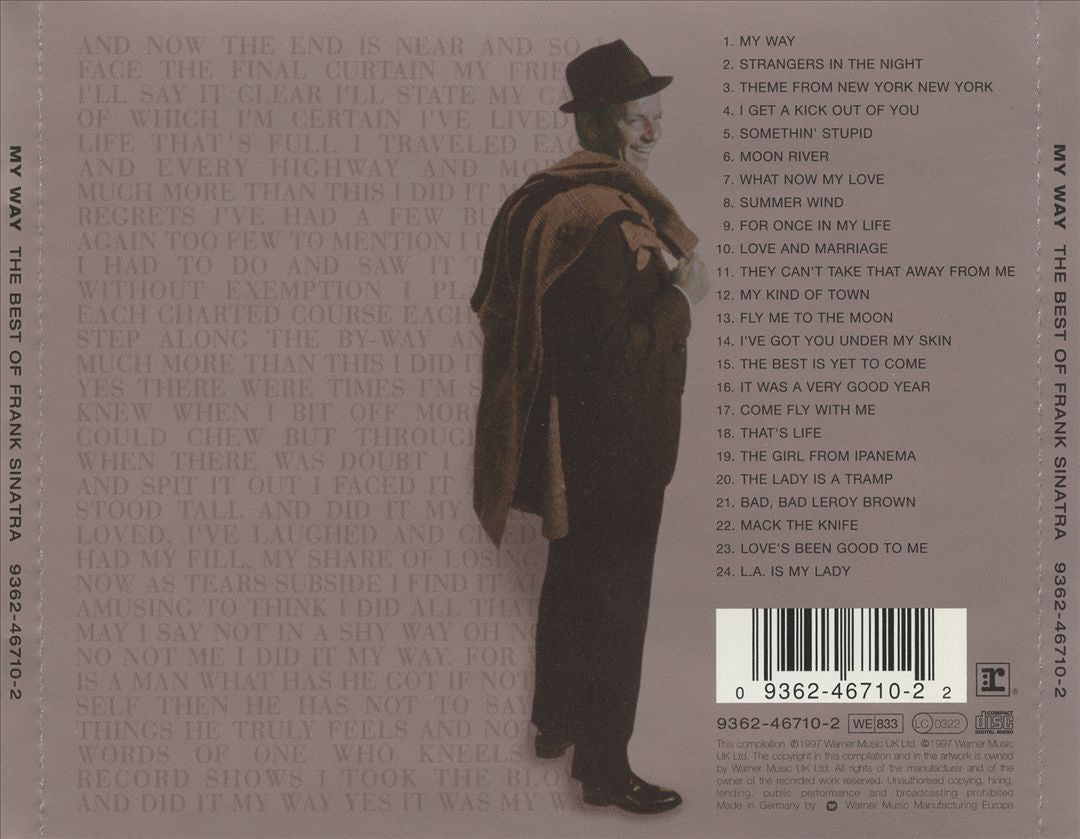 My Way: The Best of Frank Sinatra [1 CD] cover art