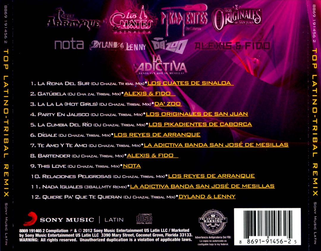 Top Latino Tribal Remix cover art