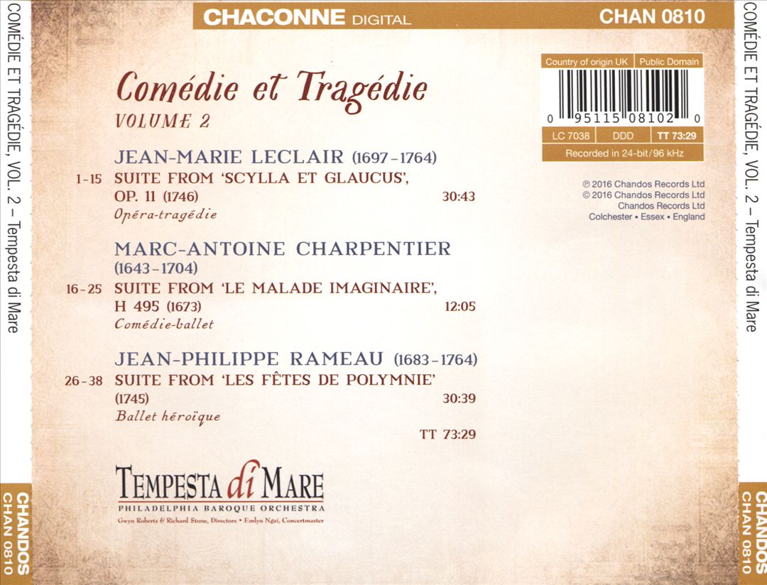 Comedie et Tragedie, Vol. 2 cover art