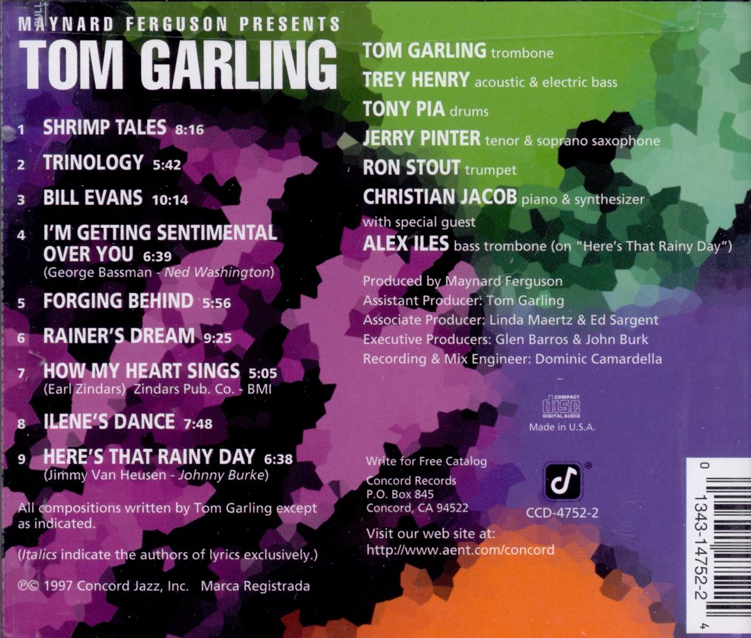 Maynard Ferguson Presents Tom Garling cover art