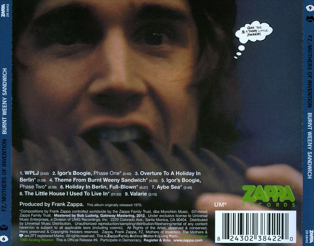 Burnt Weeny Sandwich cover art