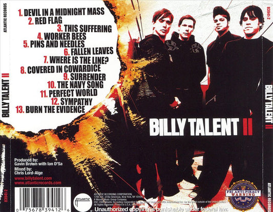 Billy Talent II cover art