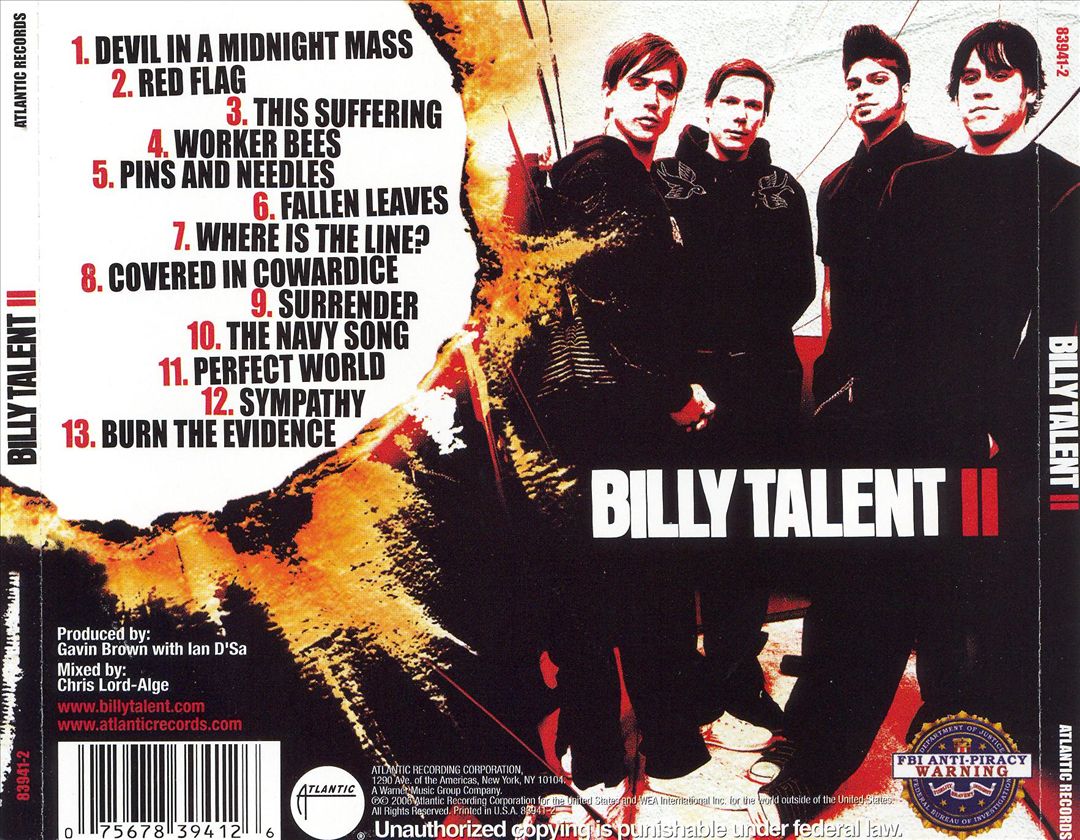 Billy Talent II cover art