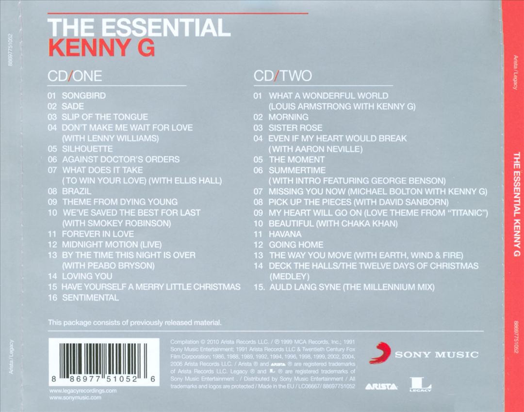 Essential Kenny G cover art