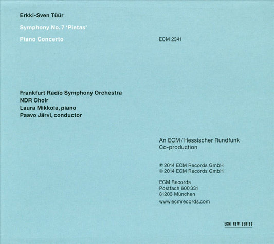 Erkki-Sven Tüür: Seventh Symphony; Piano Concerto cover art