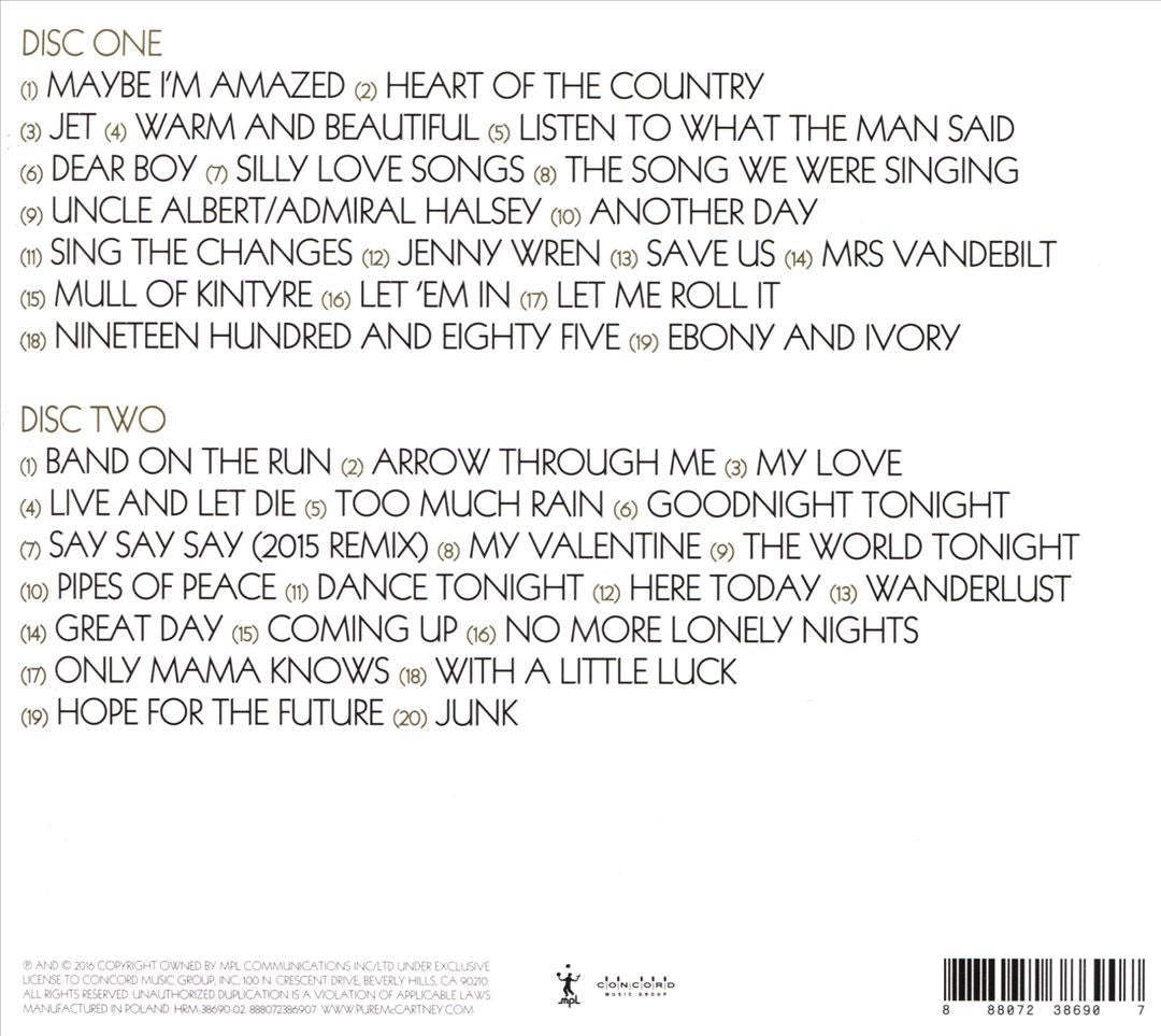Pure McCartney cover art