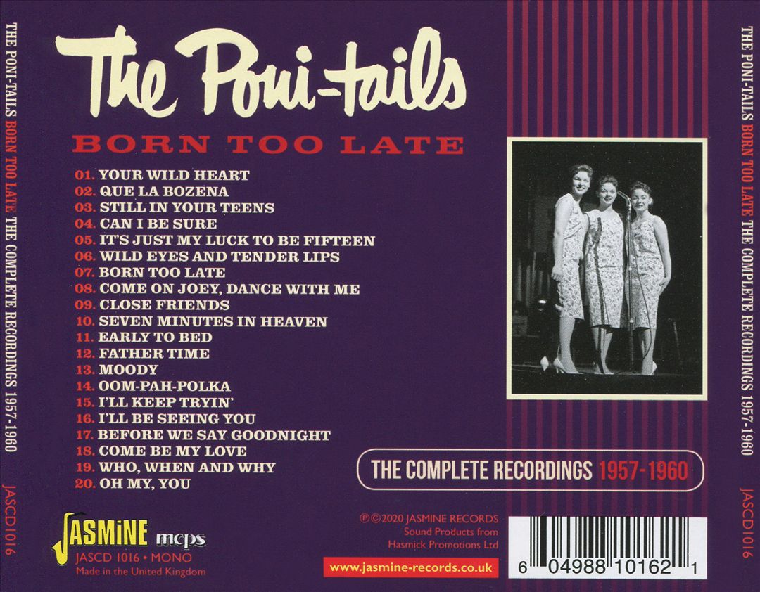 Born Too Late: The Complete Recordings 1957-1960 cover art