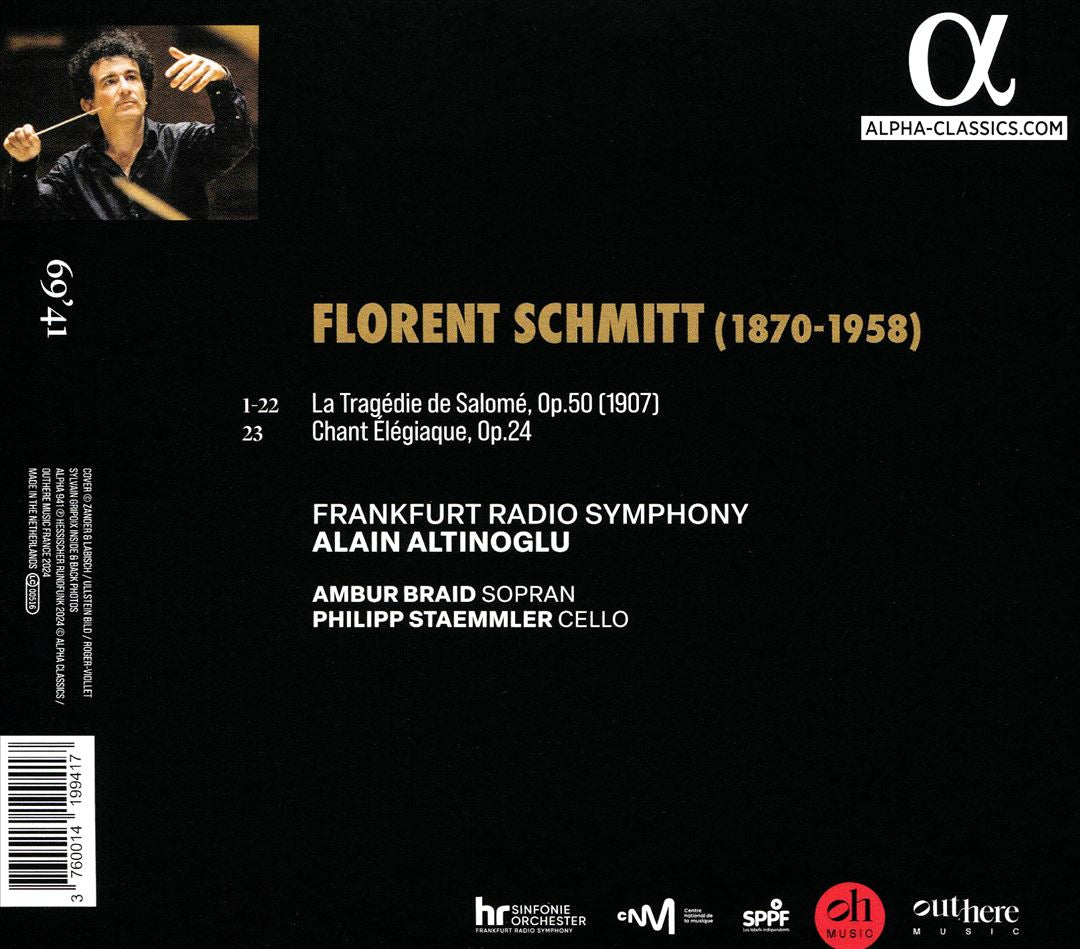 Florent Schmitt: La Tragedie de Salome; Chant Élégiaque cover art