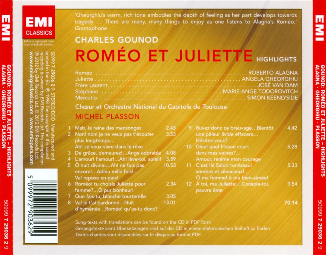 Gounod: Roméo et Juliette cover art