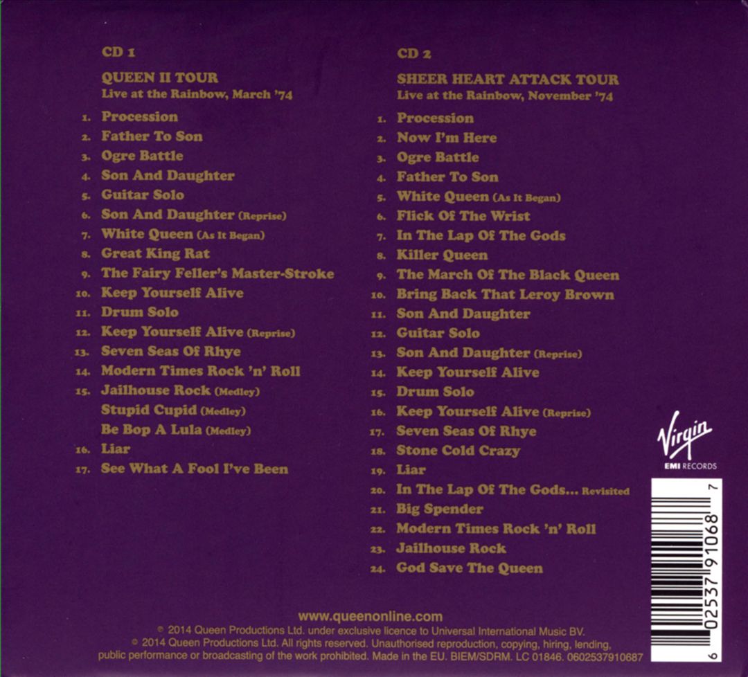 Live at the Rainbow '74 [Deluxe Edition] cover art