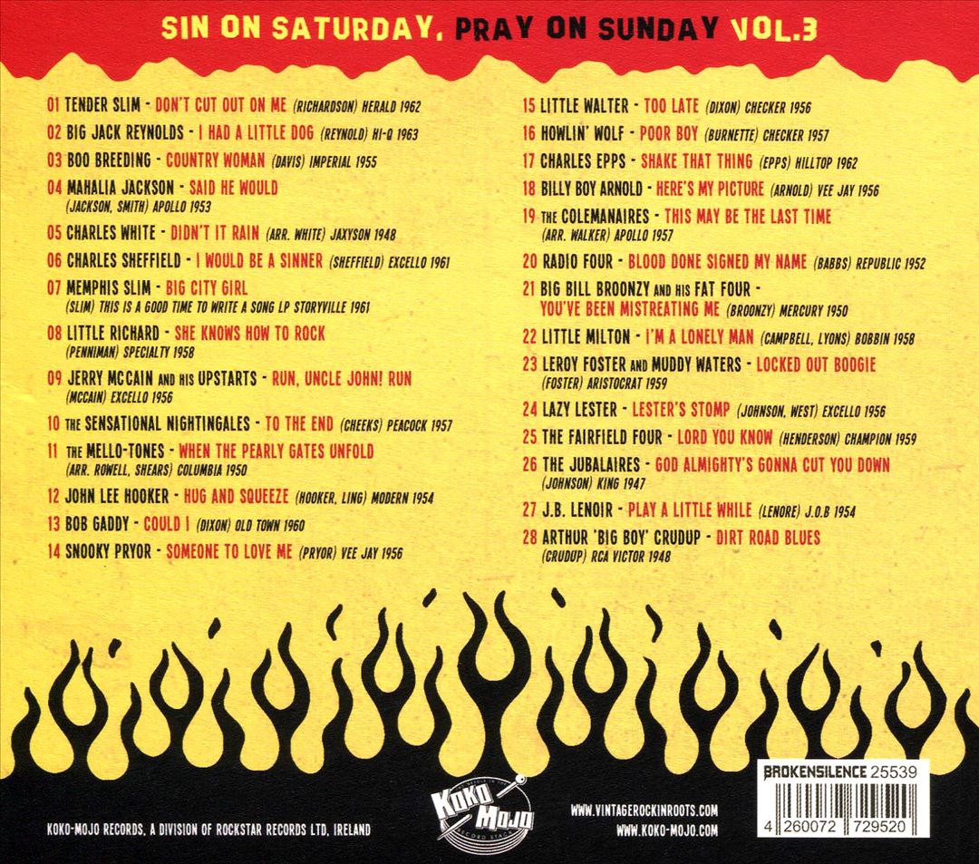 Sin on Saturday, Pray on Sunday, Vol. 3 cover art
