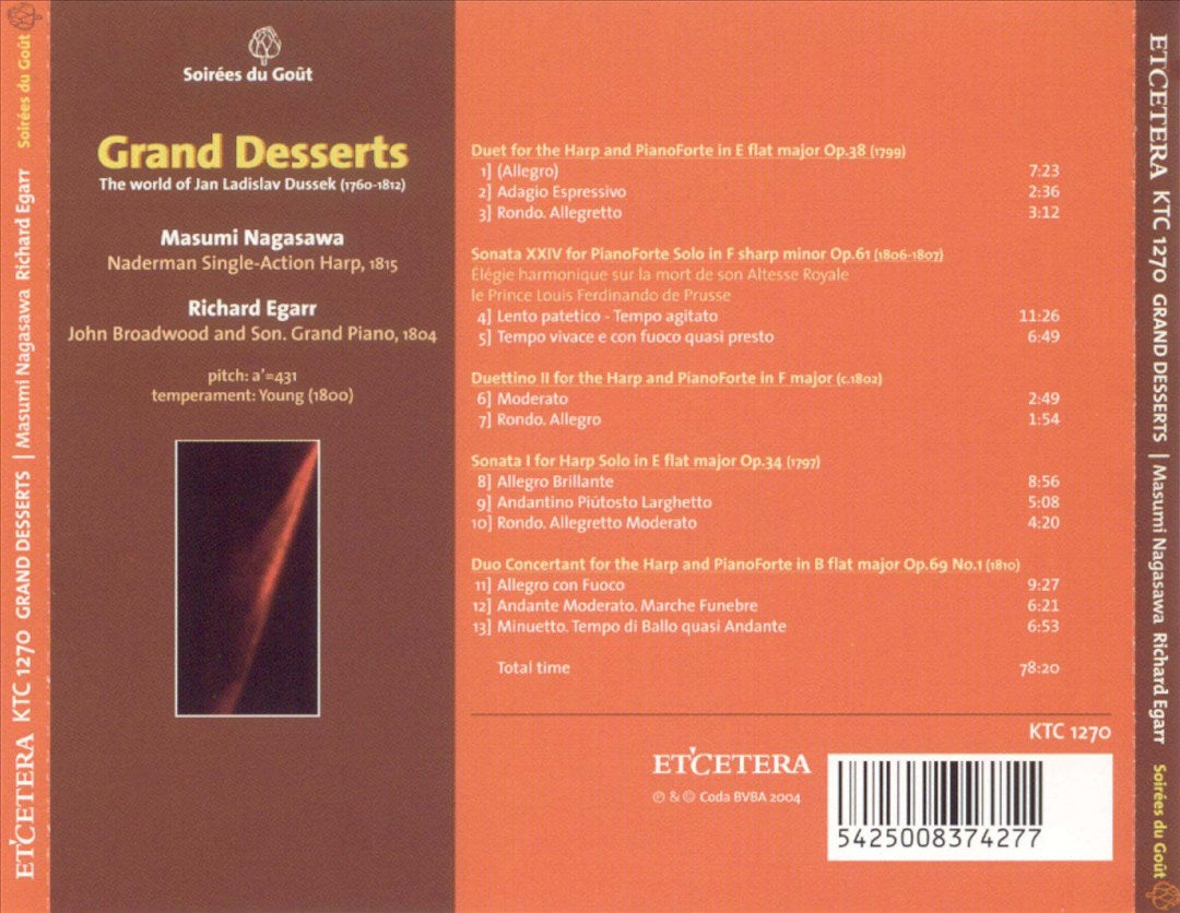 Grand Desserts: The World of Jan Ladislav Dussek cover art