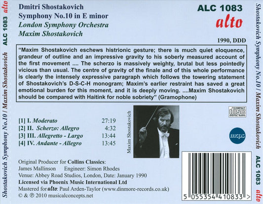 Shostakovich: Symphony No. 10 cover art