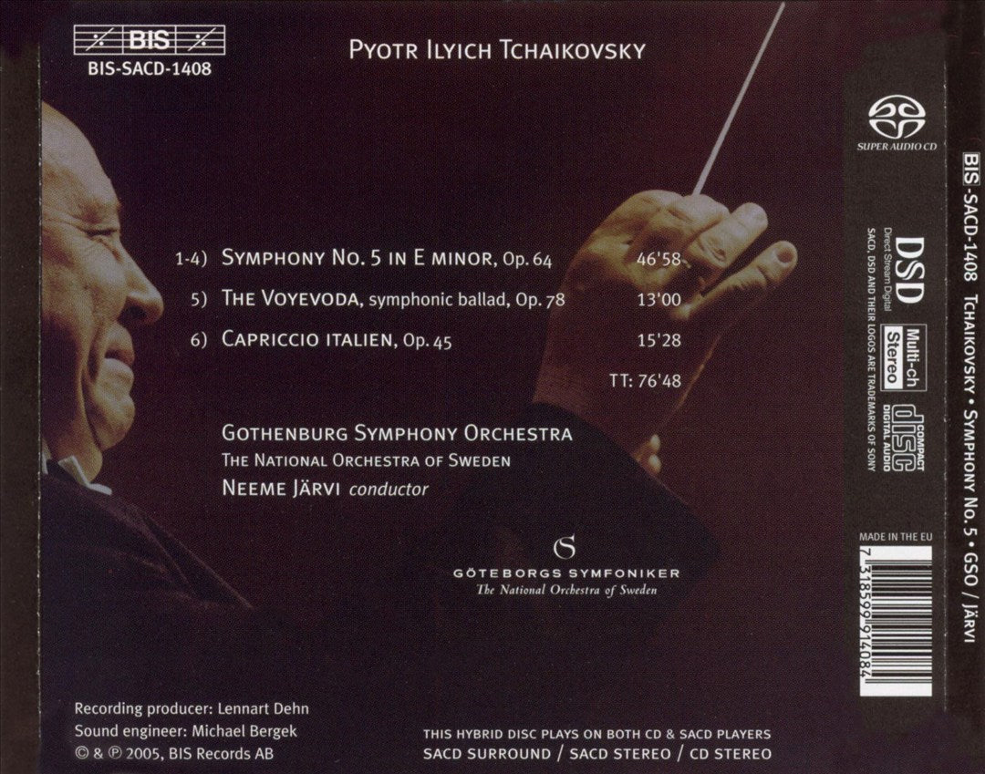Tchaikovsky: Symphony No. 5; Capriccio italien; The Voyevoda cover art