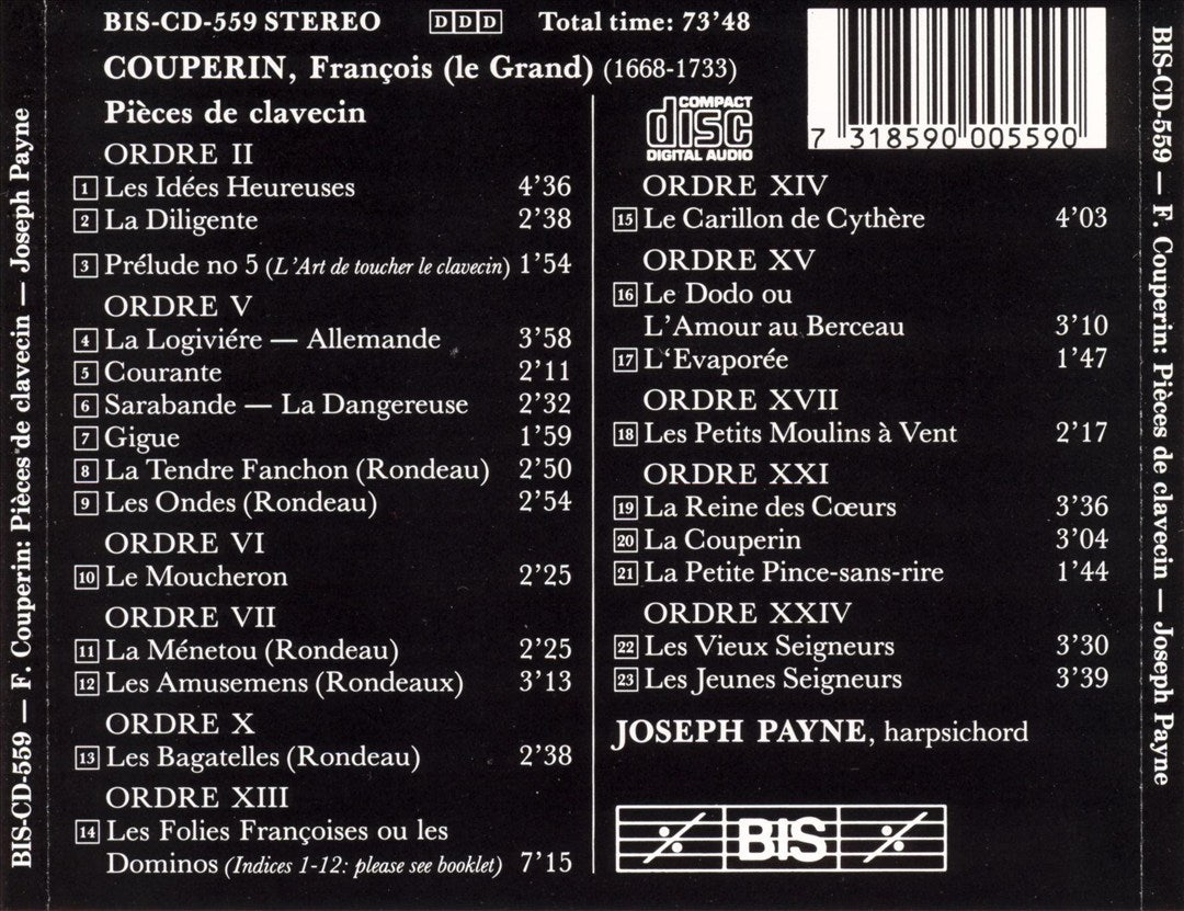 François Couperin le Grand: Pièces de Clavecin cover art