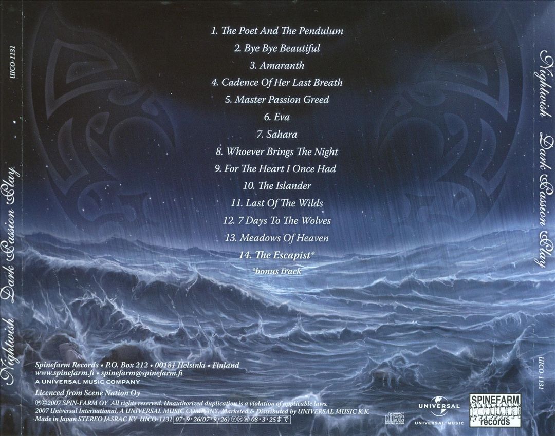 Dark Passion Play cover art