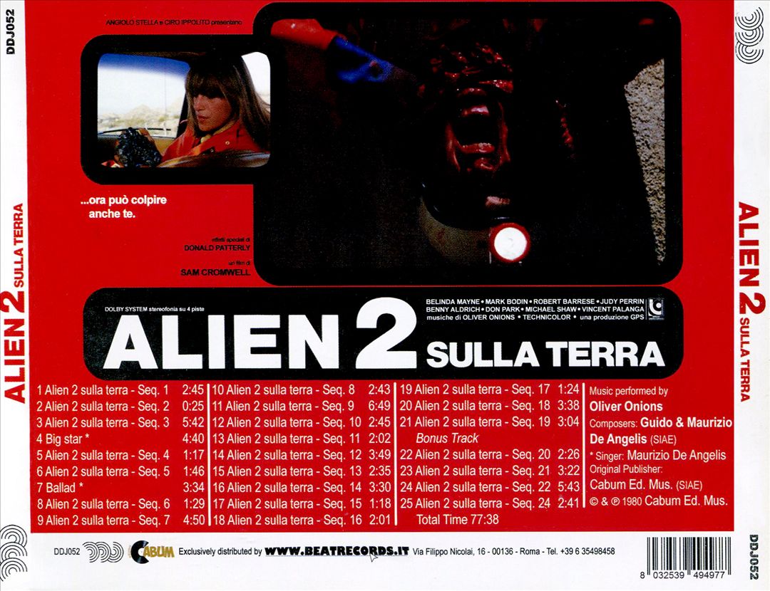 Alien 2 Sulla Terra [Original Motion Picture Soundtrack] cover art